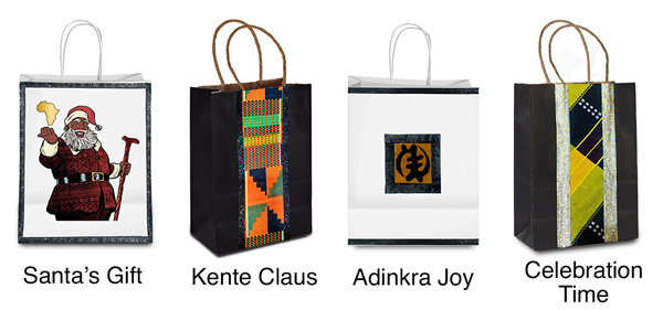 All 4 Afrocentric Holiday Gift Bag Styles
